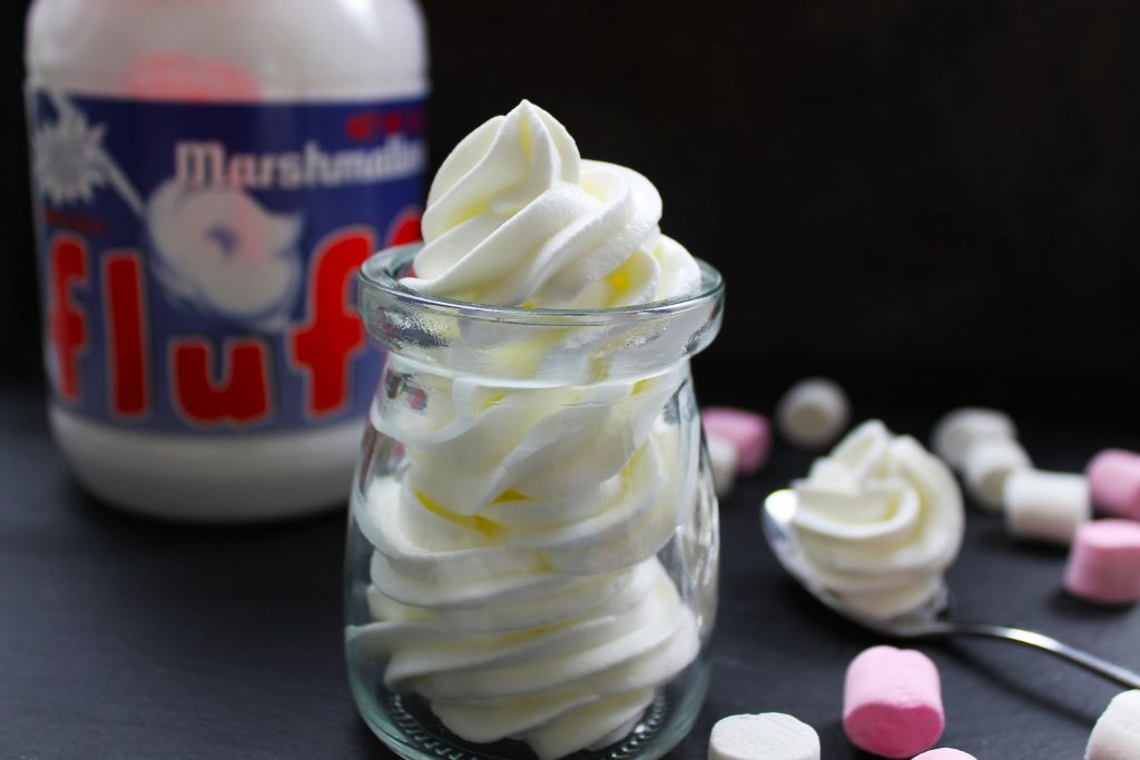 marshmallow whipped cream with marshmallows
